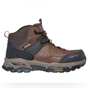 Skechers Men's Arch Fit Recon Romar Hiking Shoes In Khaki Size 11 Wide & Regular