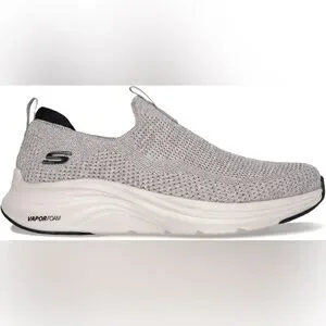 Skechers Men's Vapor Foam Oxulus Sneaker Taupe/Black Size 13 Wide Slip On