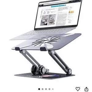 Skrebbo Silver Laptop Or Tablet Stand