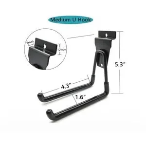 Slatwall Accessories Black Slatwall Hooks Slatwall Garage Utility Hooks 6 Set