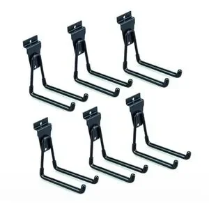 Slatwall Accessories Black Slatwall Hooks Slatwall Garage Utility Hooks 6 Set