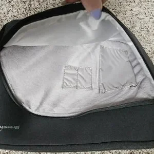 Sleek Black Neoprene Tablet Sleeve With Diagonal Zipper