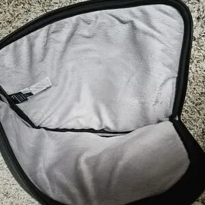 Sleek Black Neoprene Tablet Sleeve With Diagonal Zipper