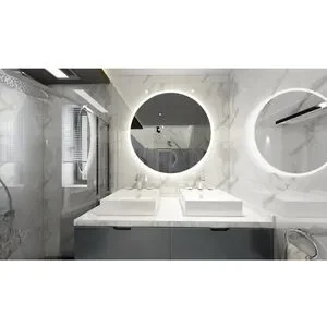 Sleek LED Vanity Mirror - White