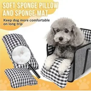SlowTon Console Dog Car Seat For Pets Up To 11 Lbs NWT