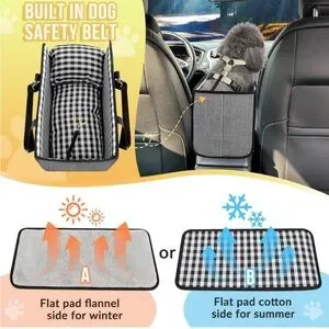 SlowTon Console Dog Car Seat For Pets Up To 11 Lbs NWT