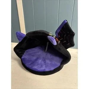 Small Animal Cuddler Cave Bed Small Pet Bed Red 9" X 8" Spooky Slumber Bat NWT