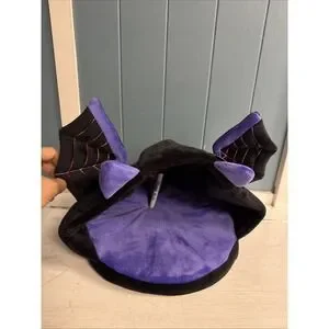 Small Animal Cuddler Cave Bed Small Pet Bed Red 9" X 8" Spooky Slumber Bat NWT