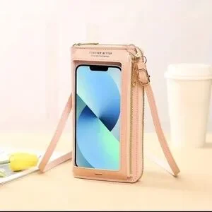Small Crossbody Bag‎ Touch Screen Phone Case Cellphone Purse Wallet PU Leather