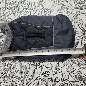 Small Dog black Puffer Vest NWOT