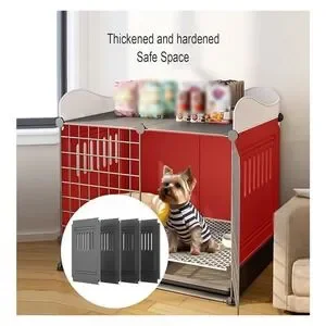 Small - Medium Sized Dog Indoor Cage / Crate / Kennel 43 X 19 X 22 Inches White