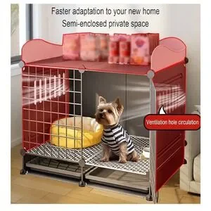 Small - Medium Sized Dog Indoor Cage / Crate / Kennel 43 X 19 X 22 Inches White