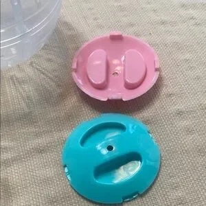 Small Pet Exercise Balls - Pink Yellow And Blue