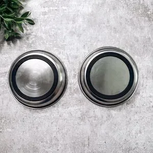 Small Silver Stainless Steel Cat Dishes