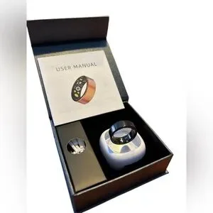 Smart Ring For Men/Women Compatible With IOS Or Android Devices - Size 11 - NIB