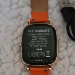 Smartwatch With Orange Strap