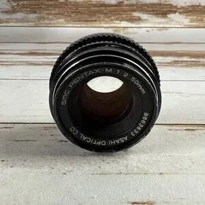 SMC Pentax-M 1:2 50mm Camera Lens Asahi Japan Black Tested & Works