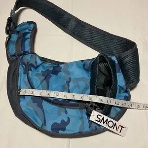 Smont Small Pet Carrier In Blue Cammo Print