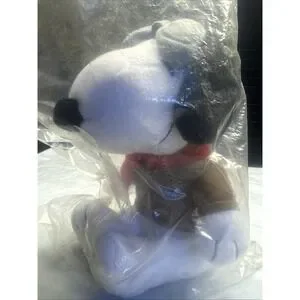 Snoopy Red Baron Pilot MetLife Promotional Plush 6" Peanuts Toy Met Life NEW