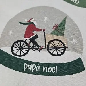 Snow Globe Christmas Round Tablecloth
