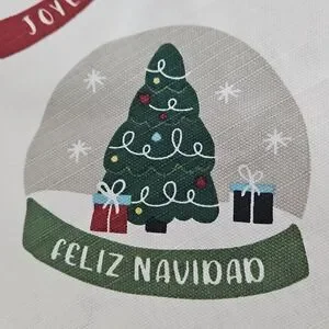 Snow Globe Christmas Round Tablecloth