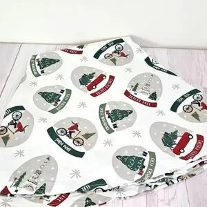Snow Globe Christmas Round Tablecloth