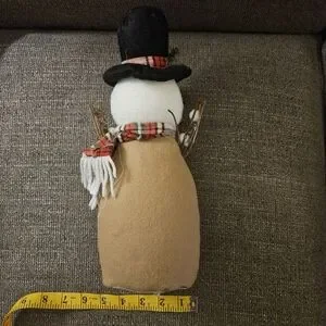 Snowman Shelf Sitter Decor. Christmas Winter Holiday