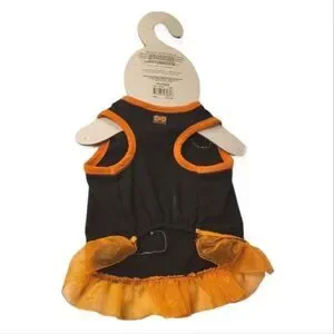 So Cute It's Scary Halloween Tutu Dog Costume Shirt Small 10.5"