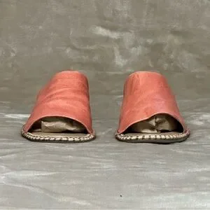 Sofft Nalanie Leather Pink Slide Sandals Size 7
