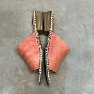 Sofft Nalanie Leather Pink Slide Sandals Size 7