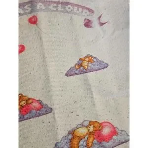 Soft As A Cloud White Baby Blanket Sleepy Teddy Bear Woven Thermal Acrylic