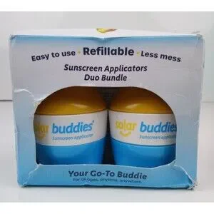 Solar Buddies Duo Pack Sunscreen Applicators NEW