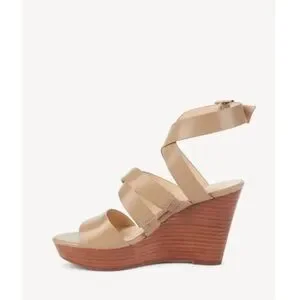 Sole Society Pippy Wedge Strappy Sandals 10