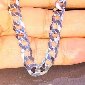 Solid not plated Cuban link chain & bracelet huge Black Friday sale Best gift