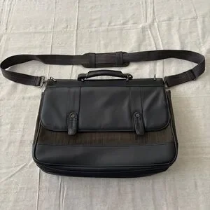 Solo New York Thompson Briefcase Laptop Bag Tablet Carrying Case Travel Strap