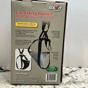 Solvit Pet Vehicle Car Safety Harness Fleece Lined Size Large