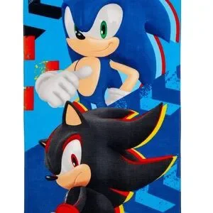 Sonic The Hedgehog Beach Towel Sonic & Shadow 28 X 58 Super Soft Sega Summer