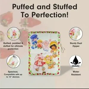 Sonix Puffy Laptop Sleeve Strawberry Shortcake Berry Besties Computer Sleeve NEW