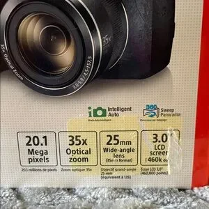 Sony DSC-H300 Cyber-shot. 20.1 Mega Pixels. 35x Optical Zoom. 25mm Wide-angle