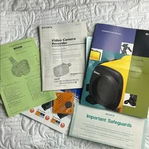 Sony Handycam Camcorder Video Camera Recorder Instruction Manuals