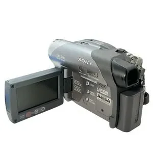 Sony Handycam DCR-DVD205 DVD Video Camera Case AC Adapter Mini DVD Disk Tested