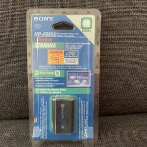 Sony NP-FM50 Lithium M Series Rechargeable Battery Pack SEALED ORIGINAL OEM NOS
