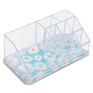 Sorbus 9 Slot Cosmetic Organizer Daisy Print