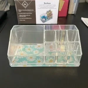 SORBUS Cosmetic Organizer Case 9 Compartments