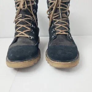 Sorel Men's Black Mukluk NM1926-010 Leather Mid-Top Ankle Snow Boot Size 10.5