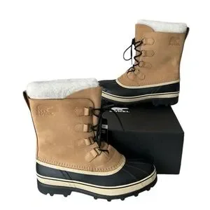 Sorel Men’s Caribou Leather Waterproof Snow Outdoor Boots Size 14 NEW NWT
