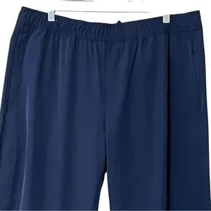 Soybu Men’s Woven Joggers XL Blue Pull-On Stretch Water Resistant Activewear NWT