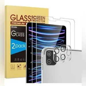 Sparin 2 pack screen protectors 12.9 iPad waterproof (NWT) bubble free