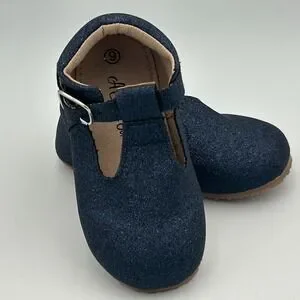 Sparkle Blue Silver Christmas Holiday Dress Party A Bear Co Shoes Toddler Size 6