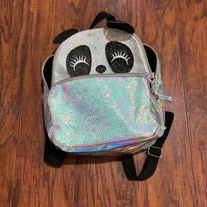 Sparkly Panda Kids Backpack